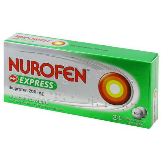 Нурофен Экспресс таблетки 200 мг №24